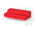 10P MTA100 CONN ASSY 22AWG RED, Pack of 10 pieces